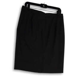 Womens Gray Regular Fit Flat Front Back Zip Straight & Pencil Skirt Size 8 alternative image