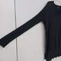 Topshop V-Neck Style Pullover Black Sweater Size 2 image number 4