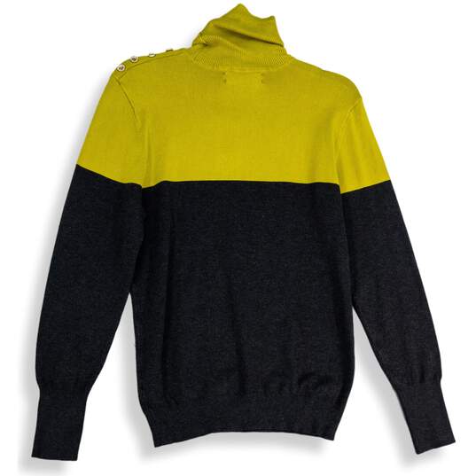 NWT Joseph A. Womens Black Turtleneck Long Sleeve Pullover Sweater Size Medium image number 2