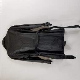 Metropolitan New York women Black Leather Trench Coat M alternative image