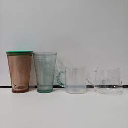 Bundle of 4 Starbucks Glass Cups alternative image