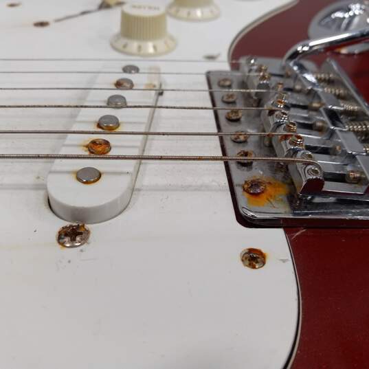 Hamer Slammer Red Stratocaster Electric Guitar image number 7
