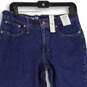 NWT Women Blue Denim Medium Wash Cropped Bootcut Leg Jeans Size 30P image number 3