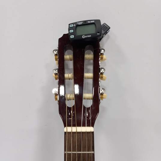 Brown Crafter Ashland Kid's Starter Guitar w/ Design On Guitar w/ Case image number 3
