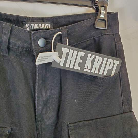 The kRIPT Men Black Cargo Pants S NWT image number 4