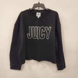 Juicy Couture Women Black Crewneck Sweater SZ 3X NWT