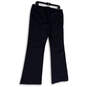 Womens Blue Flat Front Zipped Pocket Pull-On Trouser Pants Size 12 image number 2