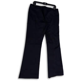 Womens Blue Flat Front Zipped Pocket Pull-On Trouser Pants Size 12 alternative image