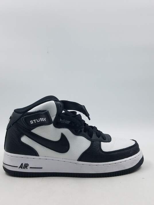 Authentic Stussy X Nike Air Force 1 Mid Bicolor M 9 image number 1
