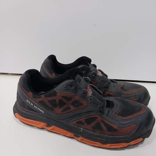 Red Wing Orange And Black Shoes Men's Size 12 image number 2