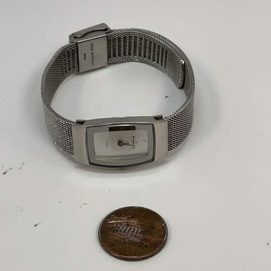Designer Skagen Silver-Tone Denmark Stainless Steel Analog Wristwatch image number 3