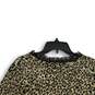 NWT Chico's Womens Brown Leopard Print Fringe Trim Cardigan Sweater Size 2 image number 4