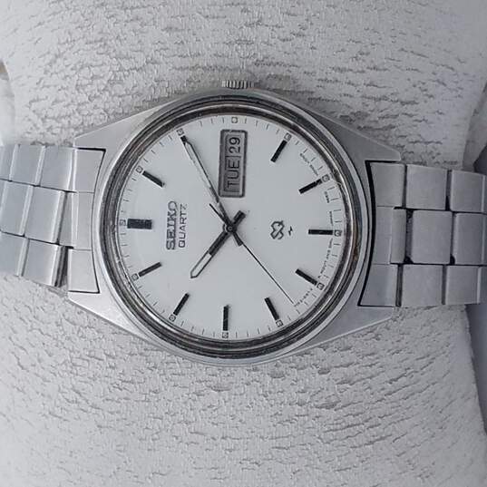 Buy the Vintage Seiko 7123-8429 Silver Tone Quartz Watch NOT RUNNING ...