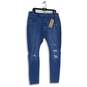NWT Levi Strauss & Co. Womens Blue 720 Distressed High-Rise Skinny Jeans Size 18 image number 1