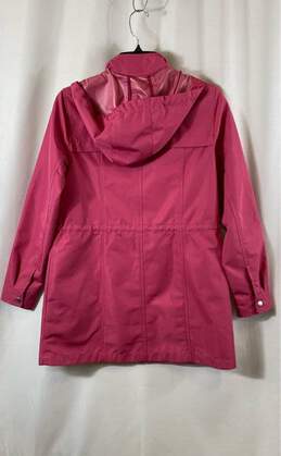 Talbots Womens Pink Pockets Long Sleeve Snap Front Hooded Rain Coat Size XS alternative image