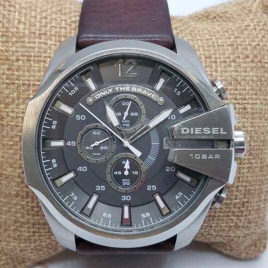 Diesel Oversized WR 10BAR Only The Brave Chrono Watch Stainless Steel Watch image number 2