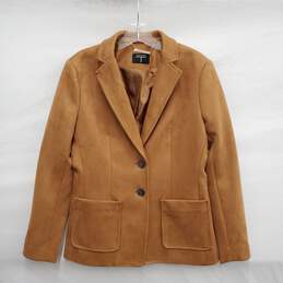 Tahari WM's Bronze Faux Suede Blazer Jacket Size 4