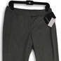 NWT Womens Gray Slash Pockets Flat Front Skinny Leg Dress Pants Size 6 image number 3
