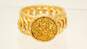 Milor 14K Yellow Gold Druzy Textured Loops Band Ring 2.9g image number 1