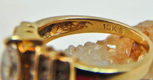 10k Yellow Gold Marquise CZ Tiered Ring 3.4g image number 9