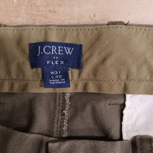 J. Crew Green Flex Slacks/Pants Size 31x32 image number 3