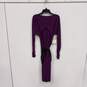 Anne Klein Collection Women's Plum Long Sleeve Dress Belted Size Small NWT image number 1