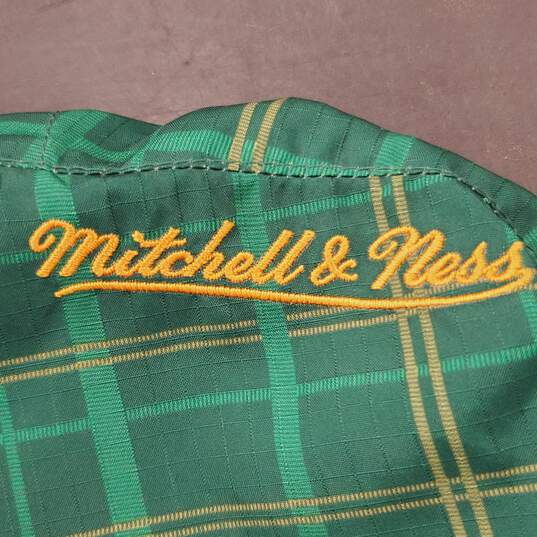 Mitchell & Ness MLB Men Green Plaid A's Jacket XL image number 9