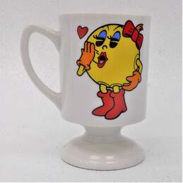 VNTG Ms. Pac-Man Bally Midway Employee Thank You Glass Pedestal Mug Cup alternative image