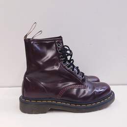 Dr. Martens 1460 Burgundy Vegan Leather Combat Boots Unisex Size 7M/8L alternative image