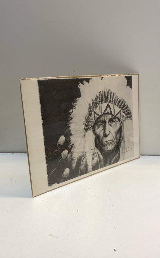 Chief Eagle Friend New In Packaging Print by James Branscum Signed. image number 2