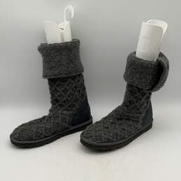 Ugg Australia Womens Lattice Cardy 3066 Gray Pull-On Winter Boots Size 8 alternative image