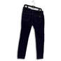 Womens Blue Denim Dark Wash Pockets Regular Fit Skinny Leg Jeans Size 8 image number 2