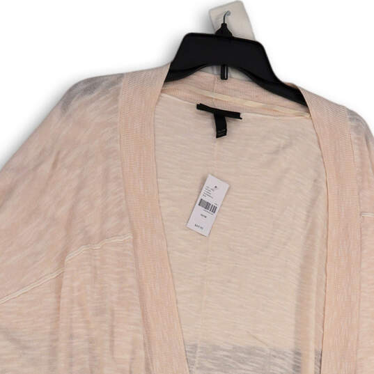 NWT Womens Pink Heather Short Sleeve Open Front Cardigan Sweater Size 26/28 image number 3