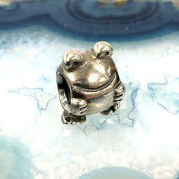 Designer Pandora S925 ALE Sterling Silver Froggie Frog Beaded Charm