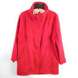 Pendleton Women Red Wool Coat XL