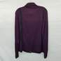 Versace Jeans Signature Burgundy Polyamide Shirt Wms Size L AUTHENTICATED image number 2