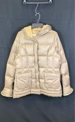 UGG Australia Womens Brown Hooded Long Sleeve Full Zip Puffer Jacket Size M