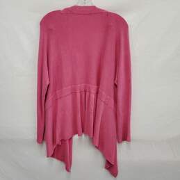 Eileen Fisher WM's Pink Draped Open Front Wrap Sweater Size L alternative image