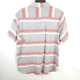 Bruno Milano Men Grey Striped Button Up Shirt S NWT alternative image