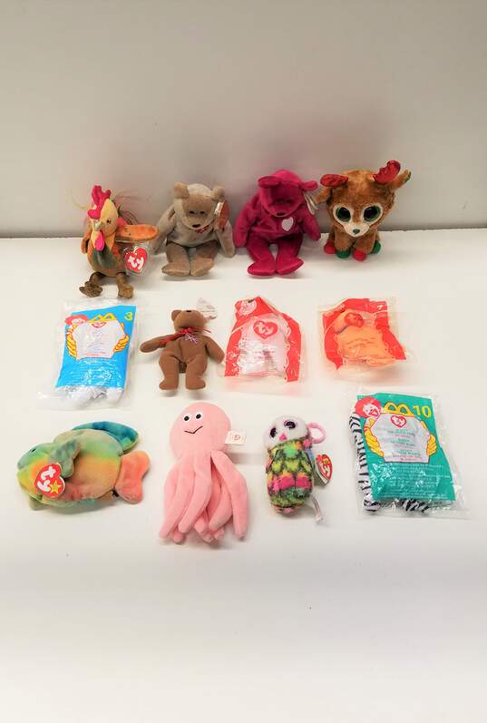 Lot of 12 Assorted TY Beanie Babies image number 1