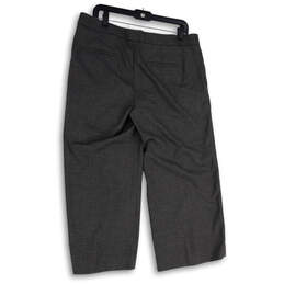 Womens Gray Pleated Slash Pocket Regular Fit Wide Leg Dress Pants Size 12 alternative image