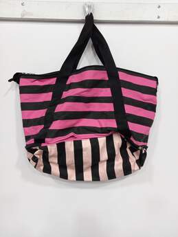 Victoria's Secret Large Black & Pink Tote Bag alternative image