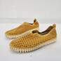 Ilse Jacobsen Goldenrod Yellow Perforated Slip On Flats Women's Size 9.5 image number 1