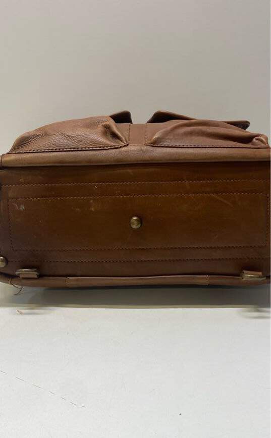 Platania Leather Convertible Backpack Tote Tan image number 3