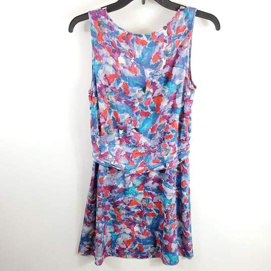 Theory Women Multicolor Printed Dress Sz 4 image number 2
