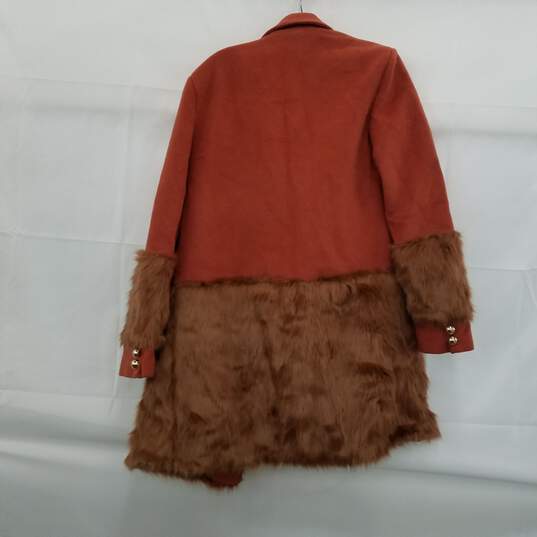 Anthropologie Keepsake Faux Fur Trim Coat NWT Size Medium image number 2