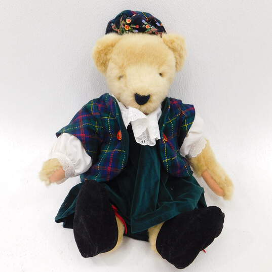 Vintage Fluffy & Alice Vanderbear A Highland Fling Teddy Bear Stuffed Animals image number 5