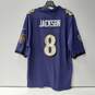 Men's Purple Baltimore Ravens # 8 Jackson Jersey Size L image number 2