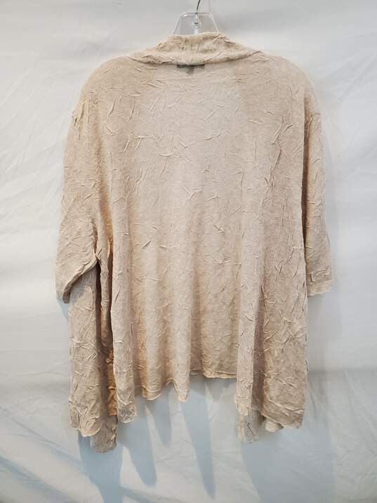 Eileen Fisher Lightweight Sleeved Cardigan Sweater Women's Size 1X image number 2