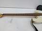 Lotus White Bass Electric Guitar W/ Soft Case image number 5